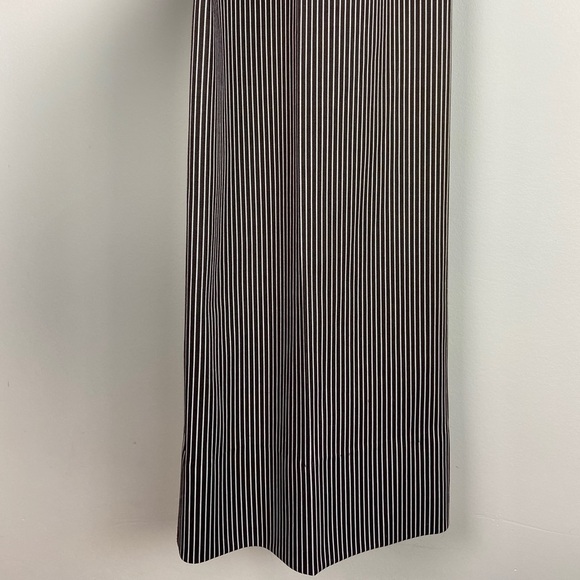 1970s Vintage Brown Cream Stripe Jumpsuit Wide Leg - Picture 7 of 9